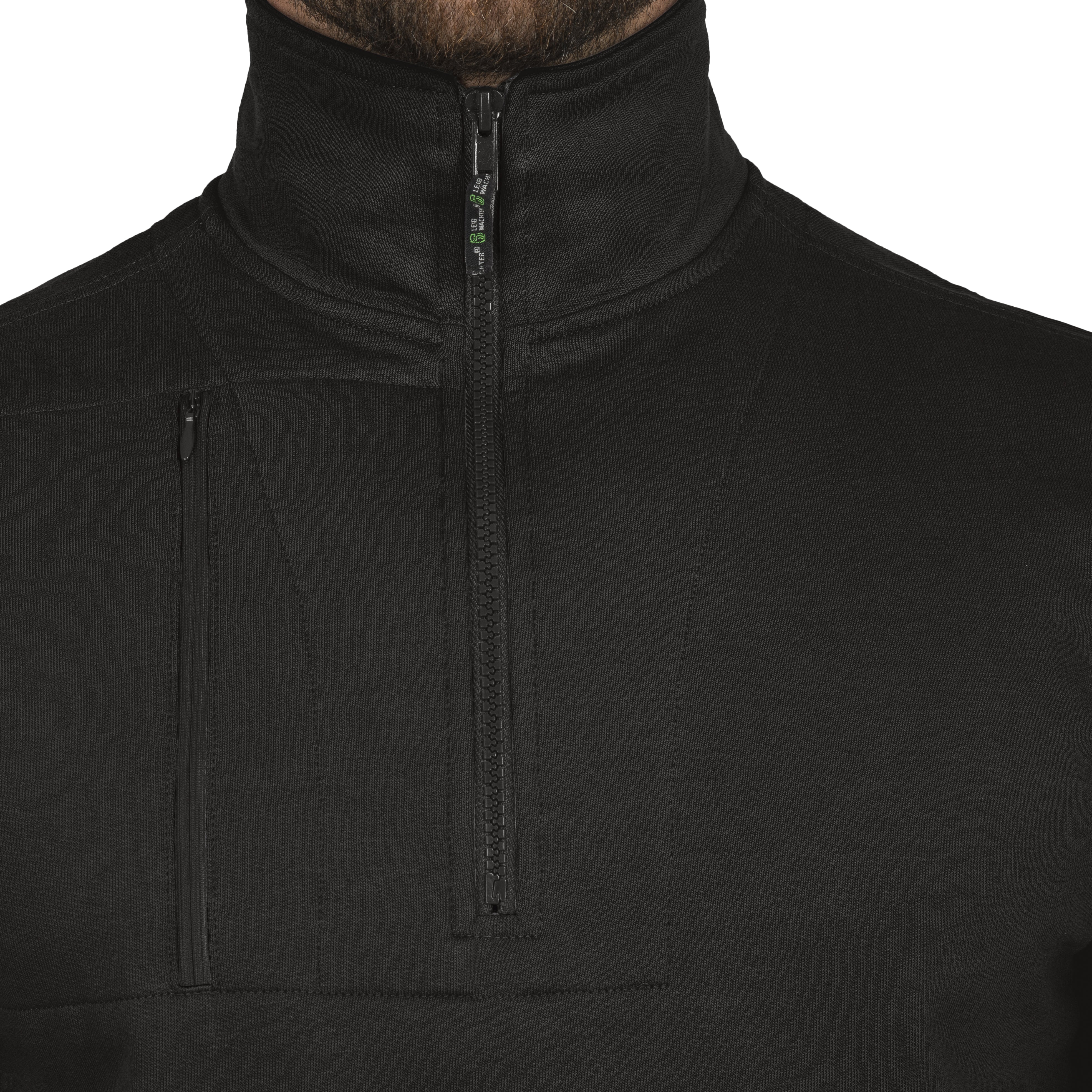 FLEX Zip-Sweater schwarz